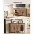 thumbnail image 3 of VASAGLE Buffet Cabinet, Coffee Bar Cabinet with 2 Drawers, Adjustable Shelves, Sideboard Storage with Cable Holes, Drawer Dividers, Honey Brown, 3 of 11