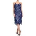 thumbnail image 1 of Fashion Womens Fringe Sequin Strap Backless 1920s Flapper Party Mini Dress, 1 of 5