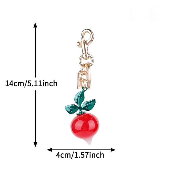 Fruit Bag Charm Key Chain Accessory Purse Charm Gifts for Women