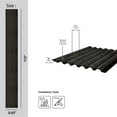 thumbnail image 3 of MG-1505 Gilded Peaks Slate Polystyrene Wood Slat Walls (73.5 Sq.ft / Pack) - 10 Pieces, 3 of 5