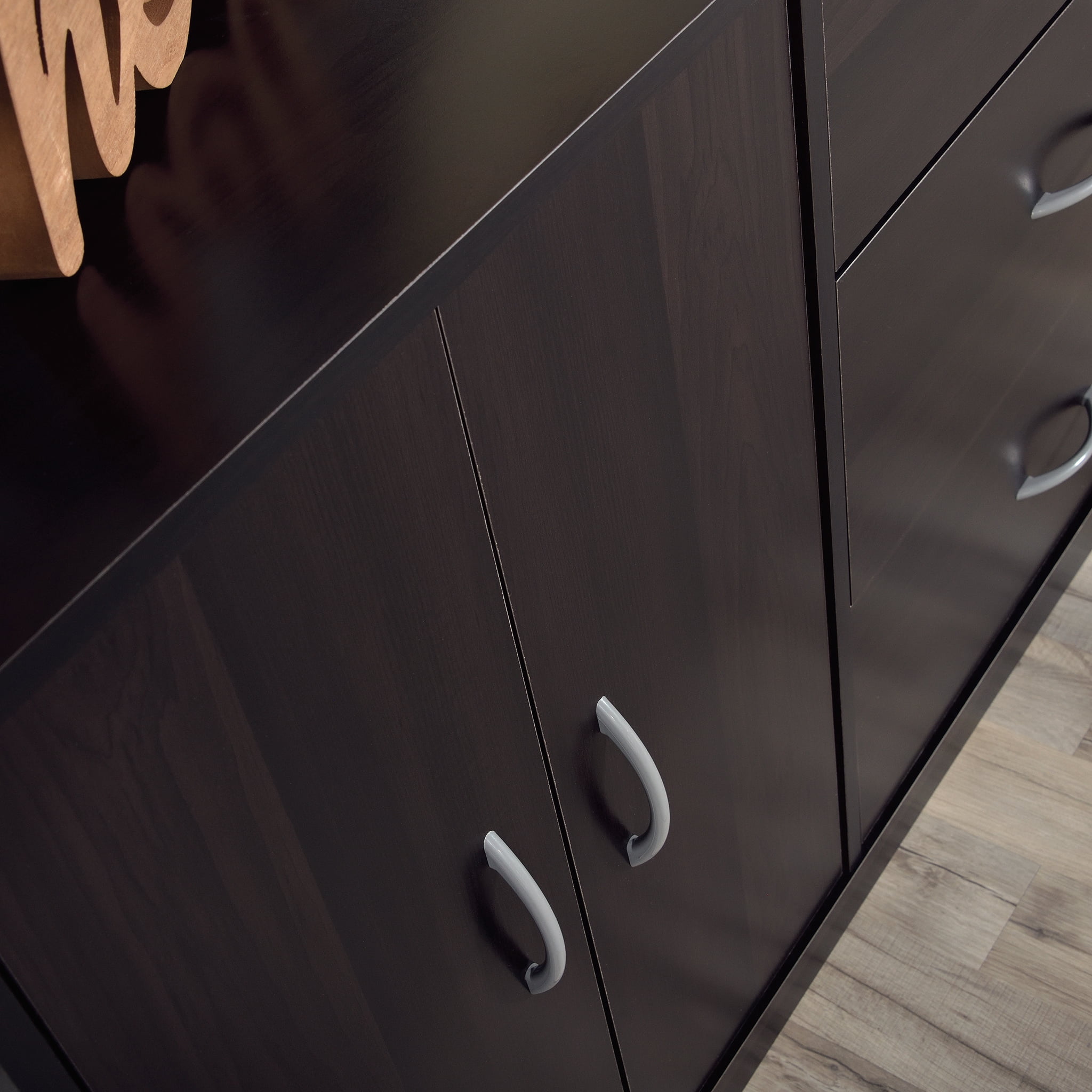 Aukfa 3-Drawer Dresser Chest,Storage Cabinet Compact Multi-Room Organizer for Bedroom/Living Room/ Office,Black