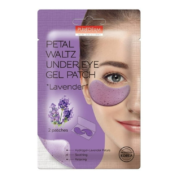 Para para ojos lavanda Purederm parche para ojos gel 2 piezas