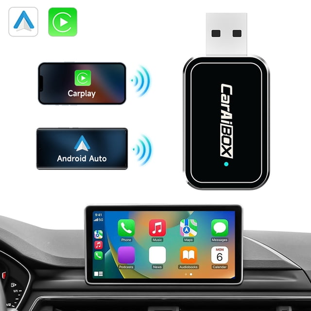 2024 El Nuevo Coche Original Dos en La Caja Auto La Conversión Carplay Android Ató Con Alambre A La Caja Inalámbrica