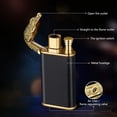 thumbnail image 4 of maxiaoxia Hb872 Double Flame Lighter Straight To Open Flame-use Lighter Windproof And Inflatable Cigar Lighter Gift For Father's Day Birthday, 4 of 4
