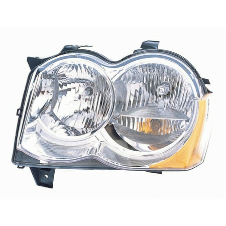 2008-2010 Jeep Grand Cherokee  Aftermarket Driver Side Front Head Lamp Assembly 55157483AE (Best Aftermarket Jeep Headlights)