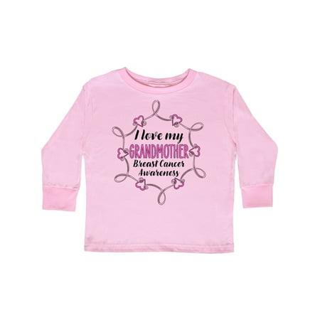 

Inktastic I Love My Grandma- Breast Cancer Awareness Gift Toddler Boy or Toddler Girl Long Sleeve T-Shirt
