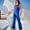 Blue, variant on Ovbmpzd Womens Beige Pants Ski Waterproof Snow Windproof Bib Pants Insulated One Piece Overall Warm Jumpsuits for Women S