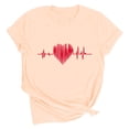 thumbnail image 6 of EchfiProm Womens T shirts Love Heart Valentine Day Graphic Tee Cute Basic Valentine Shirts for Wife Short Sleeve, 6 of 7