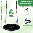 thumbnail image 2 of Plato Swing HeyZoo de 48 pulgadas con capacidad de peso de 410 kg, negro, 2 of 6