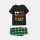thumbnail image 2 of Pijamas familiares a juego de Navidad, conjuntos de pijamas negros Just Who Loves Christams In July, 2 of 4