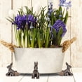 thumbnail image 3 of Statue de Chien Support de Pot de Fleurs en Résine Respirant Outil de Jardin Design Animal pour Famille, 3 of 10