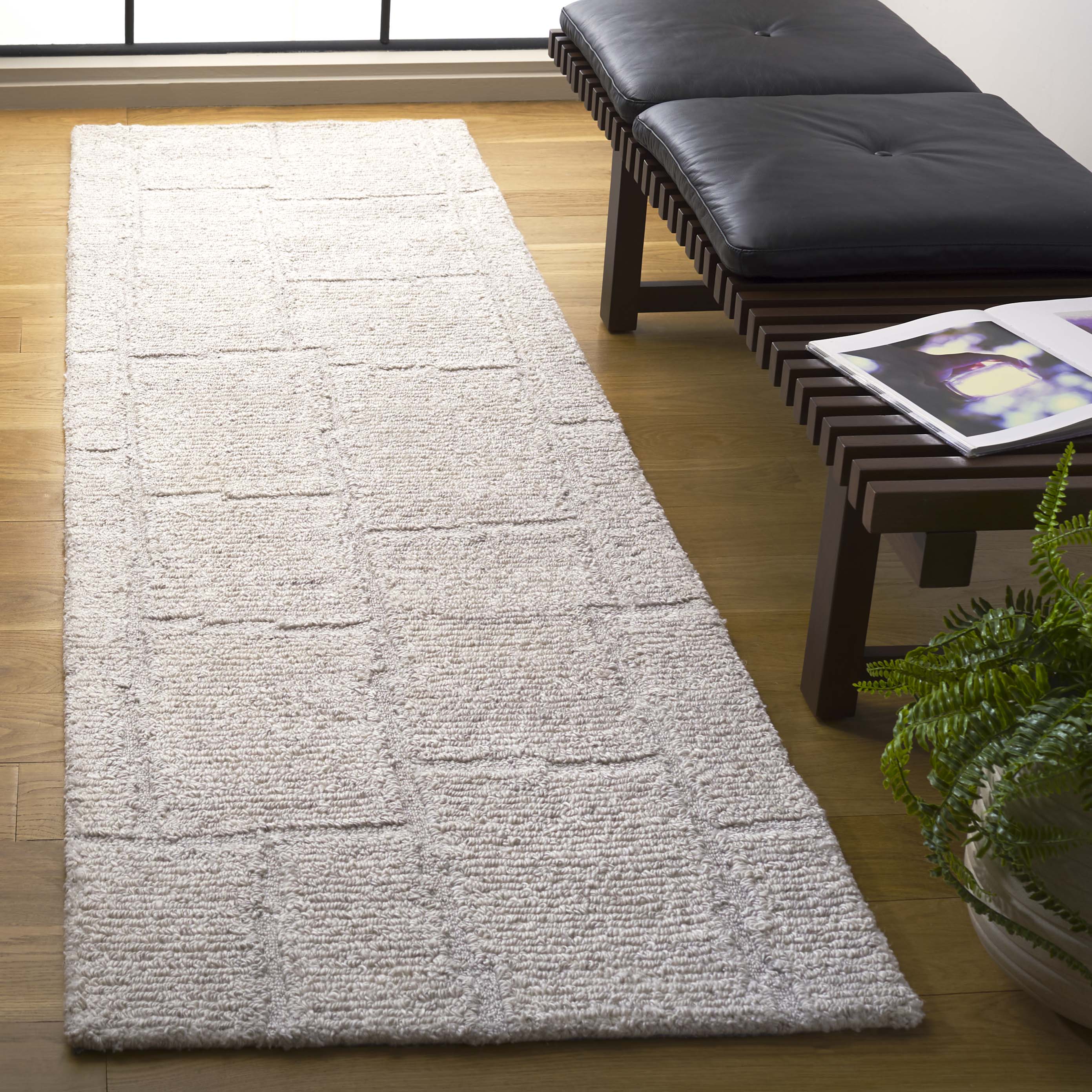 SAFAVIEH Renewal Abraham Geometric Runner Rug, Beige, 2'3" x 8'