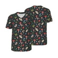 thumbnail image 3 of Daiia Forest Flora and Insects Mens Baseball Jersey Button Down Shirts Short Sleeve Sports Uniforms-Small, 3 of 9