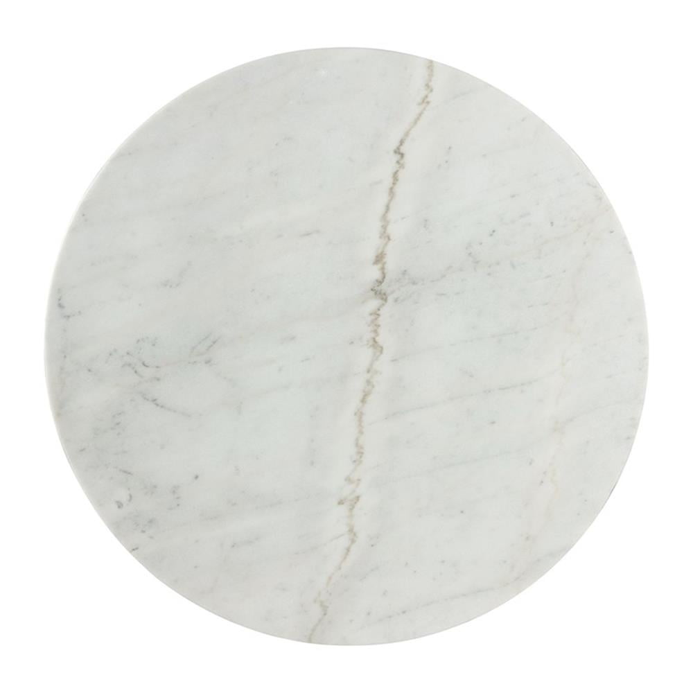 Picket House Furnishings Liam Round Dining Table in White and Natural