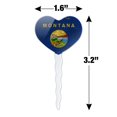 thumbnail image 6 of Rustic Montana State Flag Distressed USA Heart Love Cupcake Picks Toppers Decoration Set of 6, 6 of 6