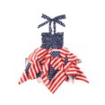 thumbnail image 7 of 4th of July Baby Girls Outfit Halter Dress Independence Day Ruffle Outfits, 7 of 7