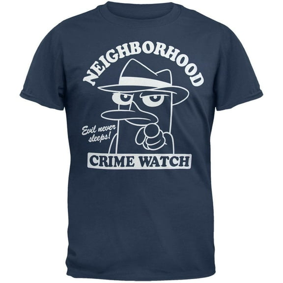 Phineas & Ferb - Crime Watch Soft T-Shirt - Large