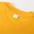 thumbnail image 4 of Summer T-Shirts Boys Girls Soft Cotton Short Sleeve Tees Solid Color Toddler Kid Casual Loose Tops Tshirts (11 Years, Yellow), 4 of 6