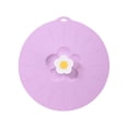 thumbnail image 1 of Couvercle de Pot Cuisson Résistant à la Température Couvercle de Bol de Réfrigérateur Anti-Poussière Vaisselle de Conservation des Aliments Violet, 1 of 9