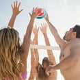 thumbnail image 3 of FRCOLOR Pool Toys Inflatable Beach Balls for Kids Playing with Smooth PVC Material Assorted Color 2Pcs,11.81"X11.81"X11.81", 3 of 5