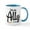 White/Blue Inside, variant on CafePress - I'm An Ally Gay Pride Mug - 11 oz Ceramic Mug - Novelty Coffee Tea Cup