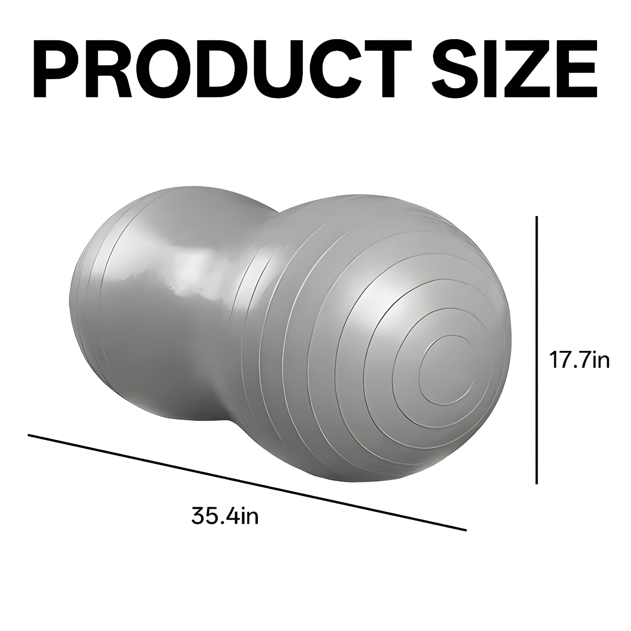 BESTSKY Peanut Ball, Thickened Anti-Burst Yoga Ball for Exercise and Workout, PVC Material for Safety, Clear Textured Grip, Ideal for Children’s Rehabilitation and Massage