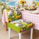 thumbnail image 1 of CaiYueKe Easter Bunny Chair Covers, Festive Dining Chair Decor for Holiday Party Spring Home Decorations, Washable Polyester Slipcovers for Kitchen Table Celebration Gathering, 1 of 7