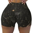 thumbnail image 2 of Sikiie Starry Night Black Sheep Workout Shorts Women Scrunch Butt Gym Shorts Seamless High Waist Tummy Control Yoga Biker Athletic Shorts-Large, 2 of 8