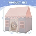thumbnail image 2 of Wilwolfer Kids Play Tent Toys for 3-12 Years Girls Boys, Baby Playhouse with Star Lights & Carpet Indoor Outdoor (Pink & Gray), 2 of 7