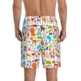 thumbnail image 2 of Yiaed Animals for Men's Soft Sleep Pajama Short Lounging Pajama Shorts-Small, 2 of 8