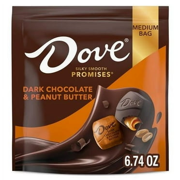 Dove Promises Individually Wrapped Dark Chocolate & Peanut Butter Candy, 6.74 Oz Bag Packaging May Vary
