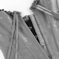 thumbnail image 4 of Grebrafan Corset Bustier Renaissance pour Femmes Gris G, 4 of 5