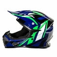 thumbnail image 2 of Fulmer, 2521123, Youth FJ1 MX Helmet - DOT Approved - Blue/Green, Medium, 2 of 6