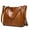 Brown, variant on Women Leather Handbag Shoulder Crossbody Bag Tote Satchel Handbag for Christmas Gifts
