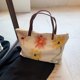 thumbnail image 4 of Bolso Hombro Mujeres Mujer Lona Femenina () Blanco, 4 of 9
