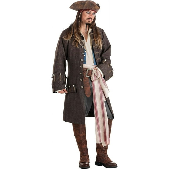 Deluxe Jack Sparrow Pirate Costume for Men
