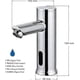 thumbnail image 2 of Automatic Sensor Faucet, Infrared Touchless Basin Faucet for Bathroom Sink with Brass Chrome Finish & AA Batteries, 2 of 5