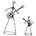 thumbnail image 3 of Rupoun Iron Musician Player Collectible Figurine Ornament, Guitar Player Decorative Knick-Knack Art Decor for Home Office Desk, Business Birthday Gift, 7.1 Inches / 18 cm, Black, 3 of 9