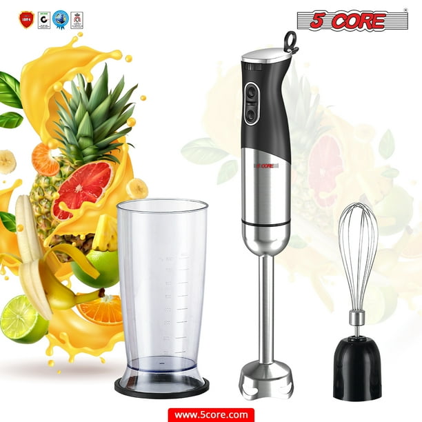 Immersion Hand Held Blender Electric 400 Watt 2 Speed 9 Modes Stainless