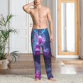 thumbnail image 2 of Balery Neon Buddha Cityscape Pantalones de pijama para hombre, pijama ultraligero, pantalón de descanso-3X-Large, 2 of 6