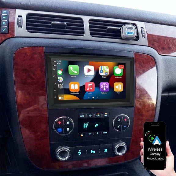 Gsuatey 2G 64G Car Stereo for GMC Terrain 2010-2017 with Wireless CarPlay Android Auto, 7 Inch Incell Touchscreen Car Radio Support Mirror Link GPS WiFi Bluetooth FM RDS EQ SWC Backup Camera