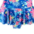 thumbnail image 5 of Usaibhir Todder Girls Swimsuit One Piece Summer UPF 50+ Floral Skirted Bathing Suit Beach Halter Bathing Suit Swimwear 4-12 Years, 5 of 11