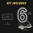 thumbnail image 3 of YALLOVE Neon Sign Number 6, 9.8 inches Height USB Powered Night Light-up Numbers for Birthdays Decor, Party Anniversary, Cafe Bar Decor (Small), 3 of 8