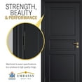 thumbnail image 6 of Embassy 3.5” x 3.5” Ball Bearing Door Hinge Heavy Duty Hinges Oil Rubbed Bronze with Flat Tips, 6 of 7