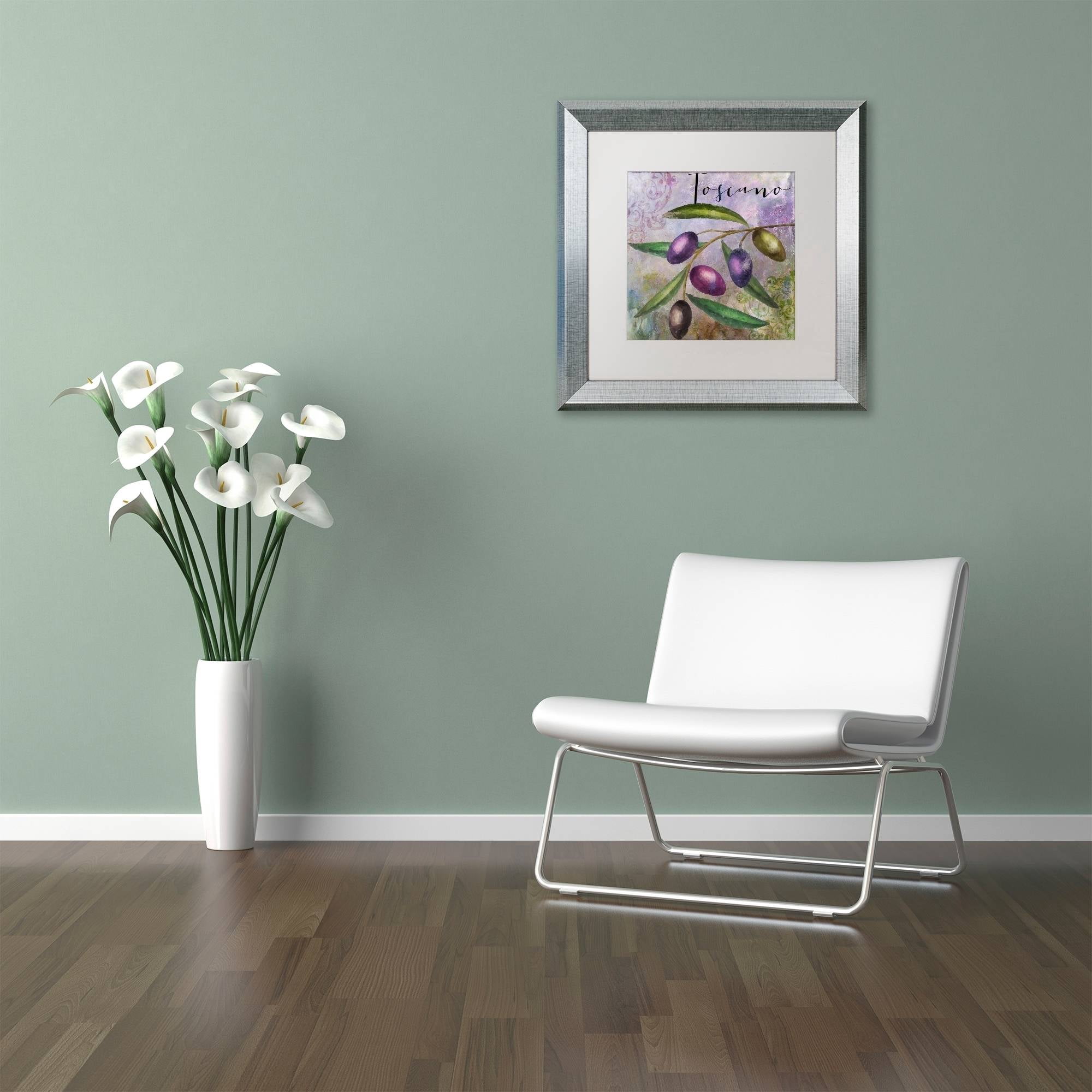 Trademark Fine Art "Olivia II" Canvas Art by Color Bakery White Matte, Silver Frame