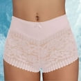 thumbnail image 2 of ZHENHONG Briefs for Women High Waisted Lace Boyshort Underwear No Show Sexy Breathable Bikini Briefs Ladies Briefs, 2 of 6