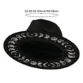 thumbnail image 7 of Hsqqdc Digital Printed Wide Brim Fedora Hat, Unisex Classic Jazz Panama Hat for Church Party, 7 of 7