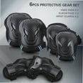 thumbnail image 3 of Abanopi Traje de engranajes de protección, alfombras de equipo de muñecas Alfombras de muñeca Juego de seguridad Alfombras de muñeca Equipo de rodilla Juego 6 Kit 6 Kit Rookin Rookin Eryue Zdhf, 3 of 8