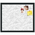 thumbnail image 2 of PinPix 20x17 Custom Cork Bulletin Board White Grey Poster Board Has a Fabric Style Canvas Finish, Framed in White Grey, by ArtToFrames (PinPix-1877), 2 of 5