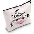 thumbnail image 1 of Real Estate Agent Makeup Bag Gifts Realtors Gift Realtor Gift Realtor survival kit Cosmetic Bags Real Estate Gifts, 1 of 5